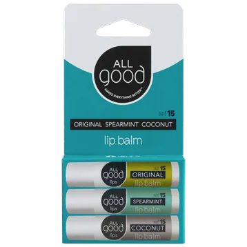 All Good Sunscreen Lip Balm 3pk