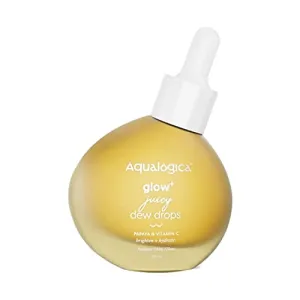 Aqualogica Glow  Juicy Dew Drops Illuminating Serum for Instant Glow for Men & Women - with Papaya & Vitamin C -For Glowing, Oily & Dry Skin 30ml