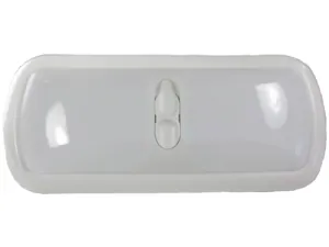 Arcon 18123 Euro Style Double Light with White Lens and White Base