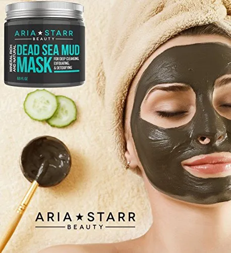 ARIA STARR BEAUTY NATURAL DEAD SEA MUD MASK, 8.8 OUNCE