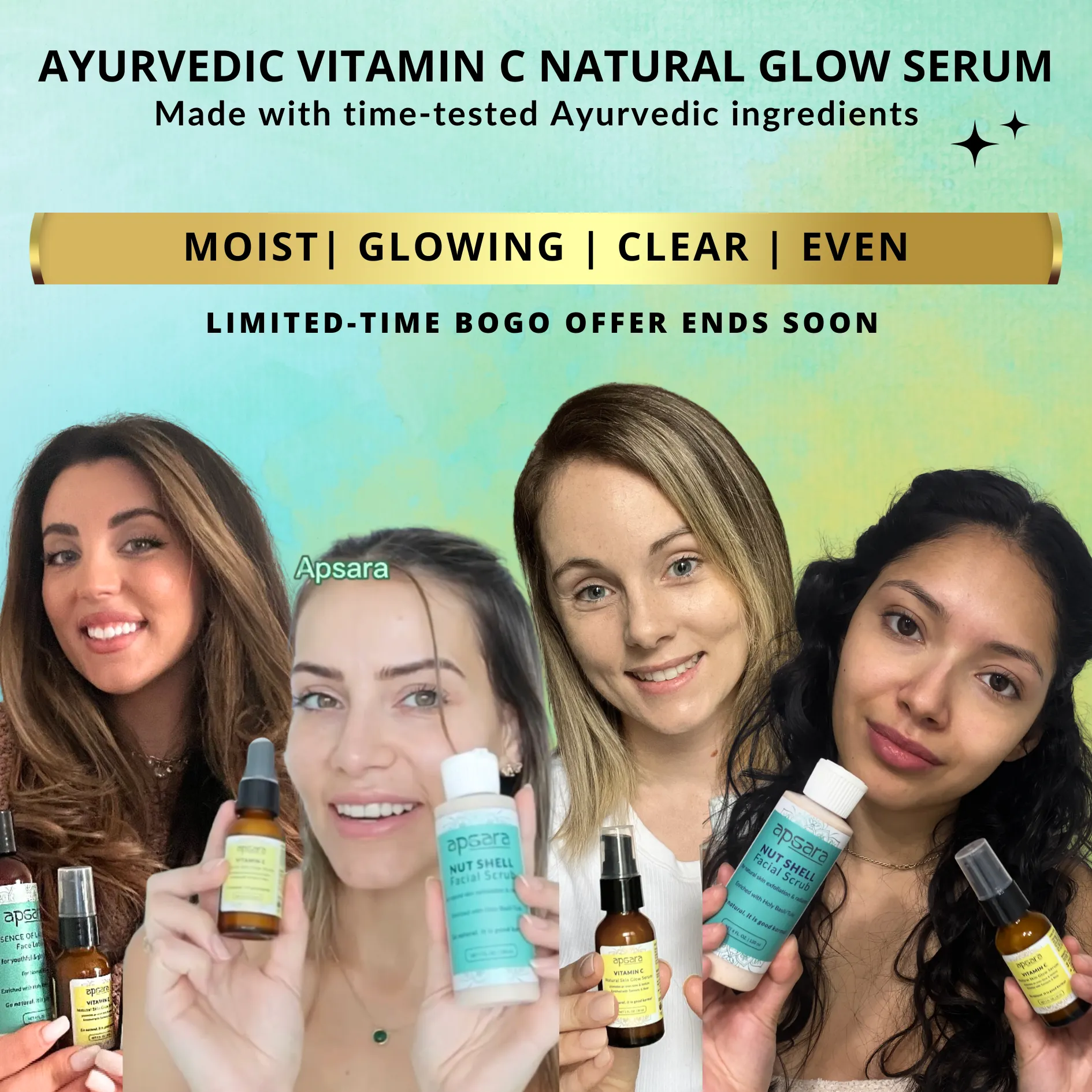 Ayurvedic Vitamin C Natural Glow Serum (Limited-Time BOGO Offer Ends Soon)