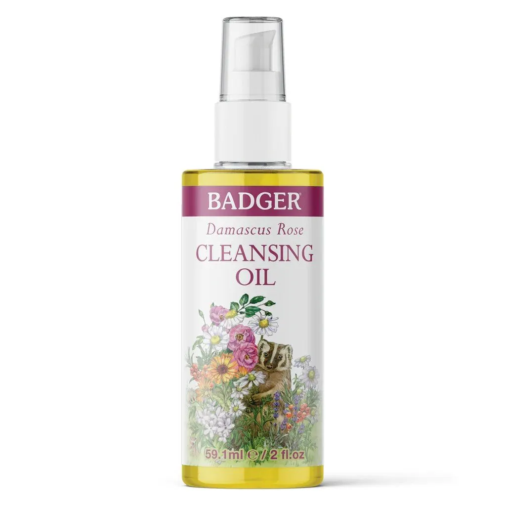 Badger Damascus Rose Face Cleansing Oil 2 oz Oil