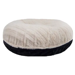 Bagel Dog Bed Natural Beauty/Black Puma