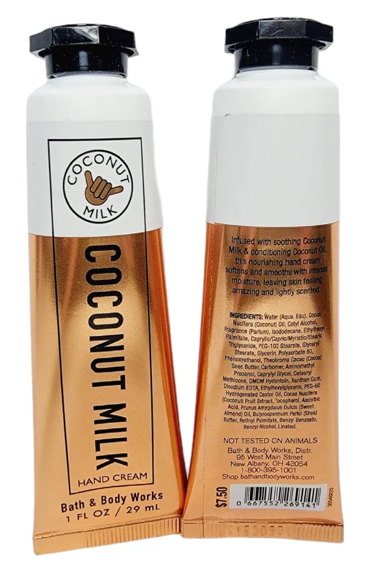 Bath & Body Work Coconut Milk Hand Cream 29Ml