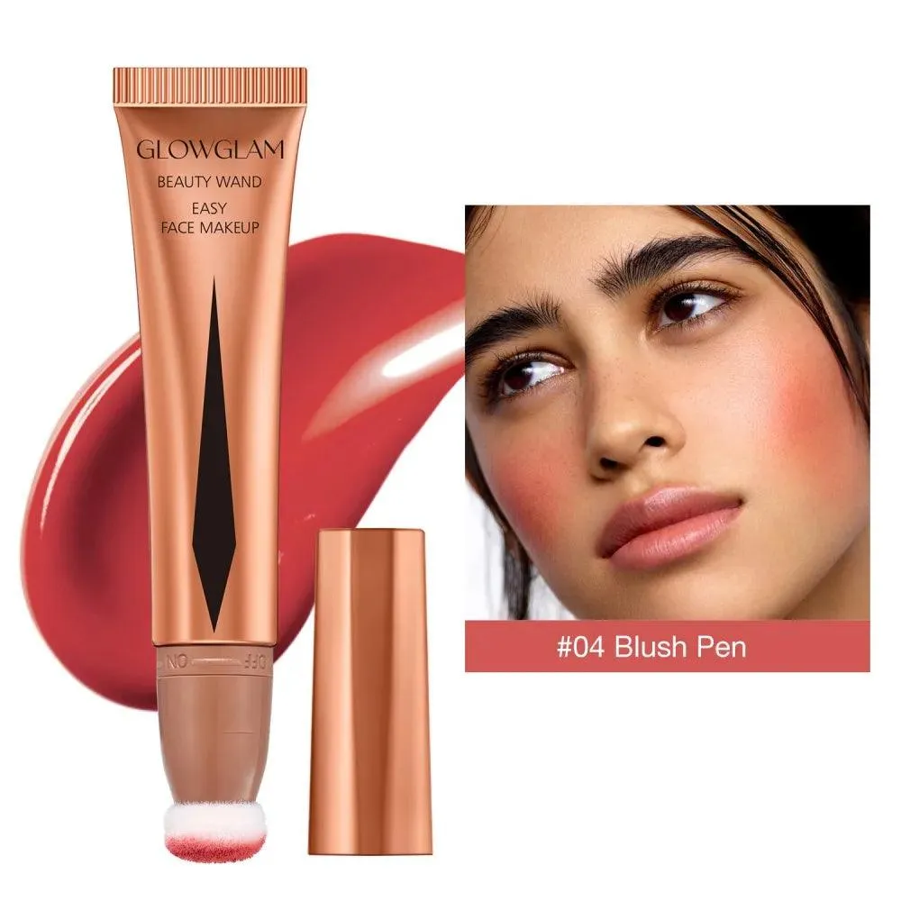 Cream Bronzer Contour Blusher Beauty Wand Highlighter Blush With Cushion Liquid Face Bronzer Wand Stick Applicator Makeup