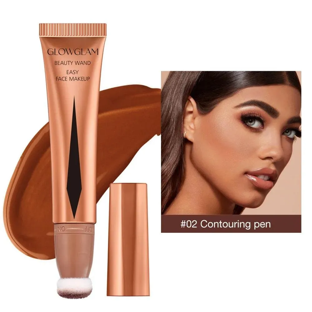 Cream Bronzer Contour Blusher Beauty Wand Highlighter Blush With Cushion Liquid Face Bronzer Wand Stick Applicator Makeup