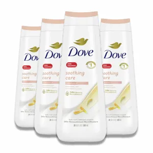 Dove - Soothing Care Body Wash with Calendula Infused Oils - 20 Oz - 4 Pack