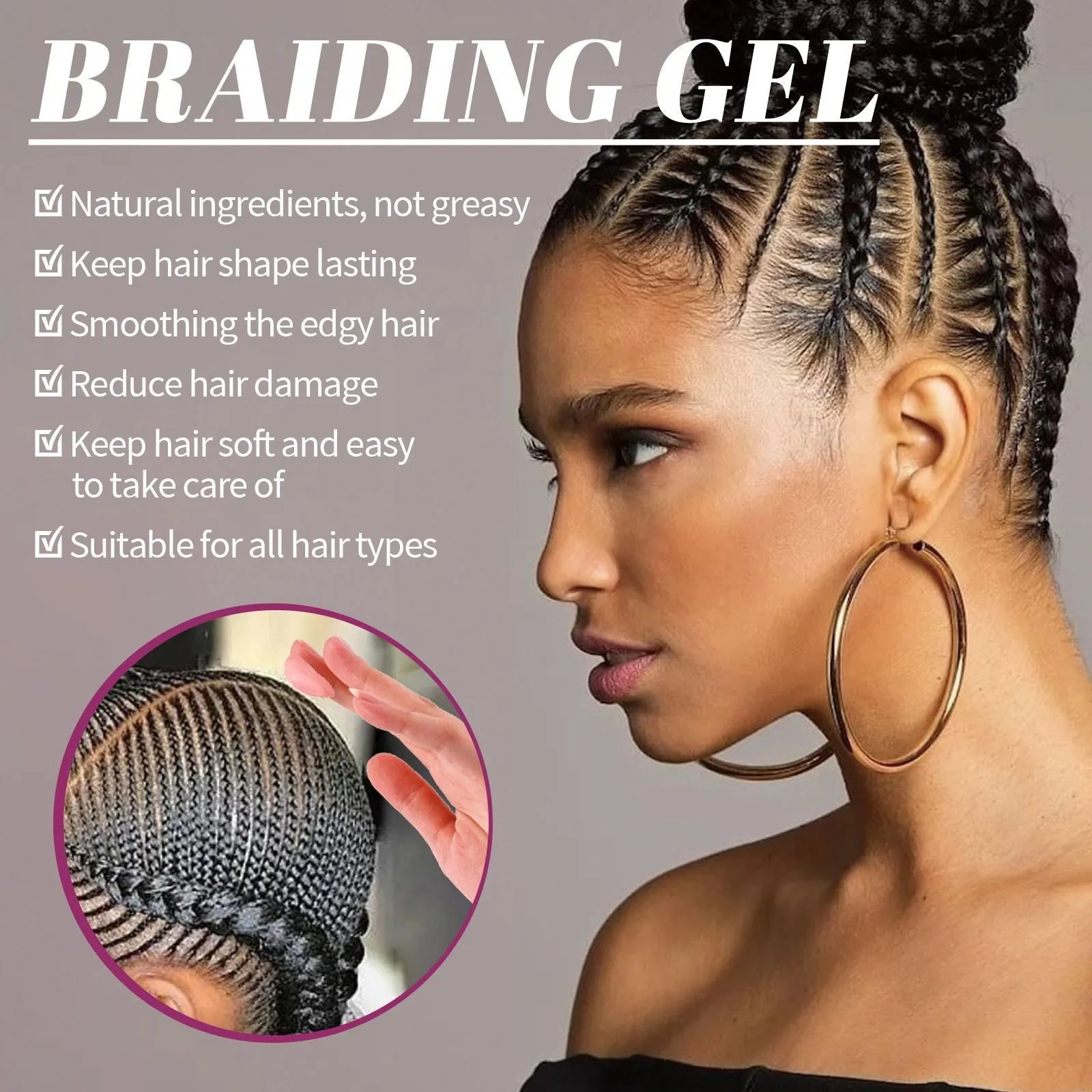 Dreadlocks Hair-styling Gel Moisturizing Shaping Gloss Pomade