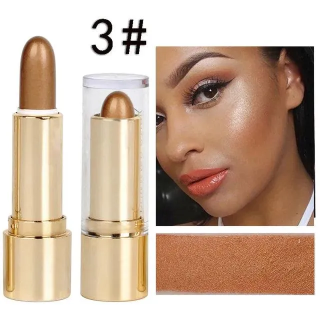 Face Glow Creamy Highlighter Stick: 3-in-1 Makeup Essential