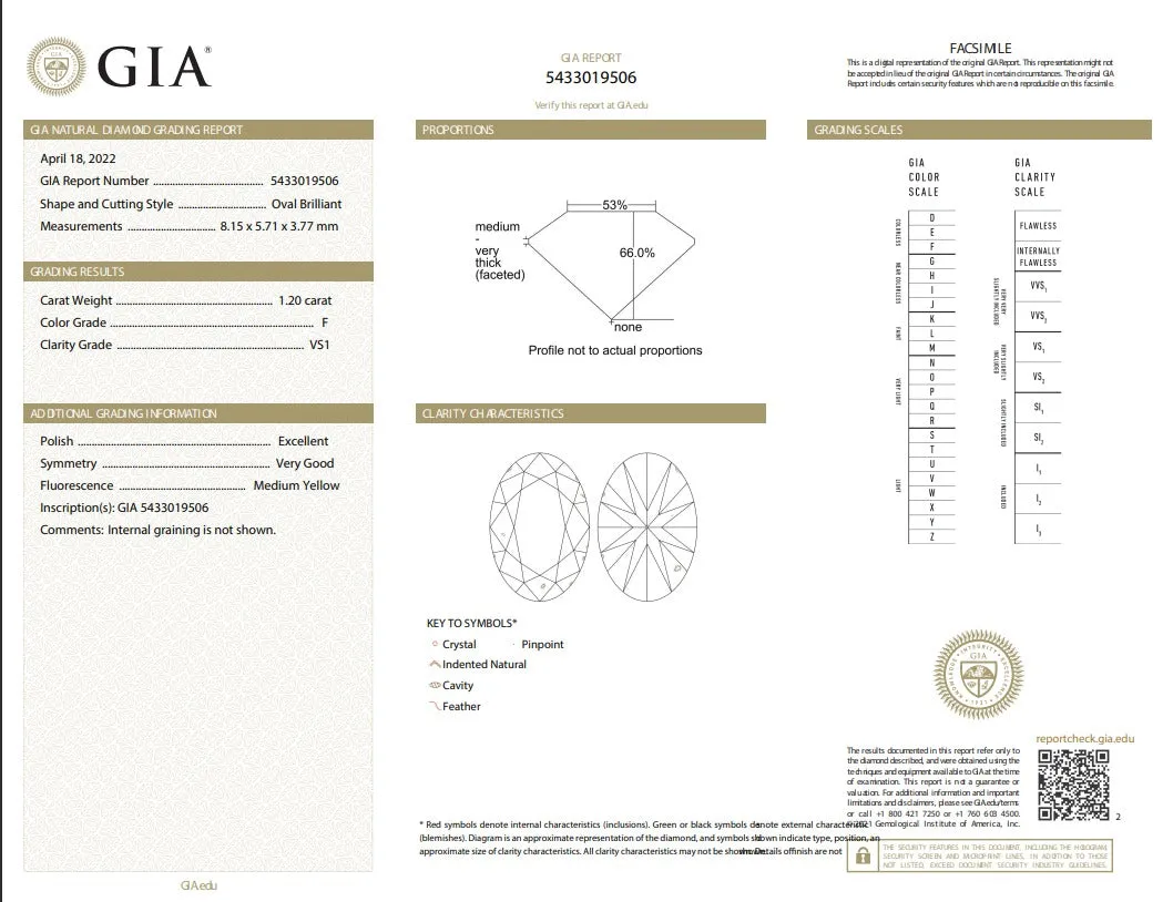 Florina - 1.20ct Oval Natural Diamond