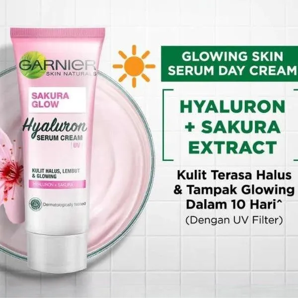 Garnier Sakura Glow Hyaluron Serum Cream 40ml