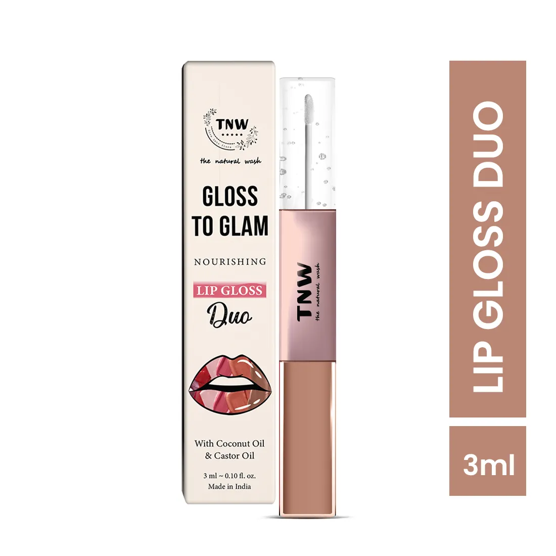 Gloss to Glam Nourishing Lip Gloss Duo for Shiny Lips @ 1