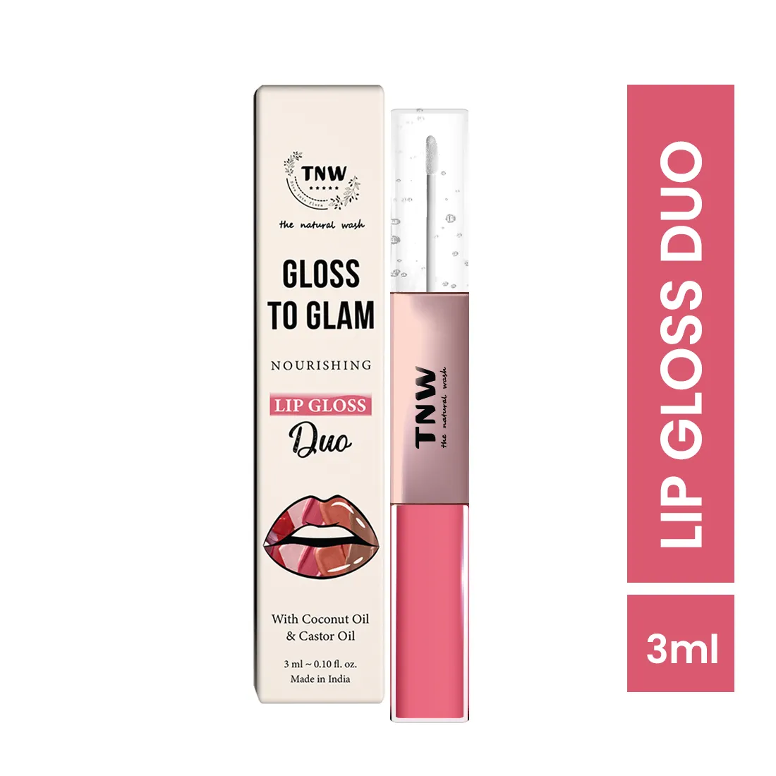 Gloss to Glam Nourishing Lip Gloss Duo for Shiny Lips @ 1