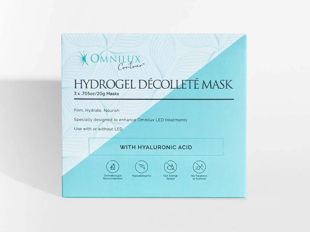 Hydrogel Neck & Decollete Mask -- With Hyaluronic Acid