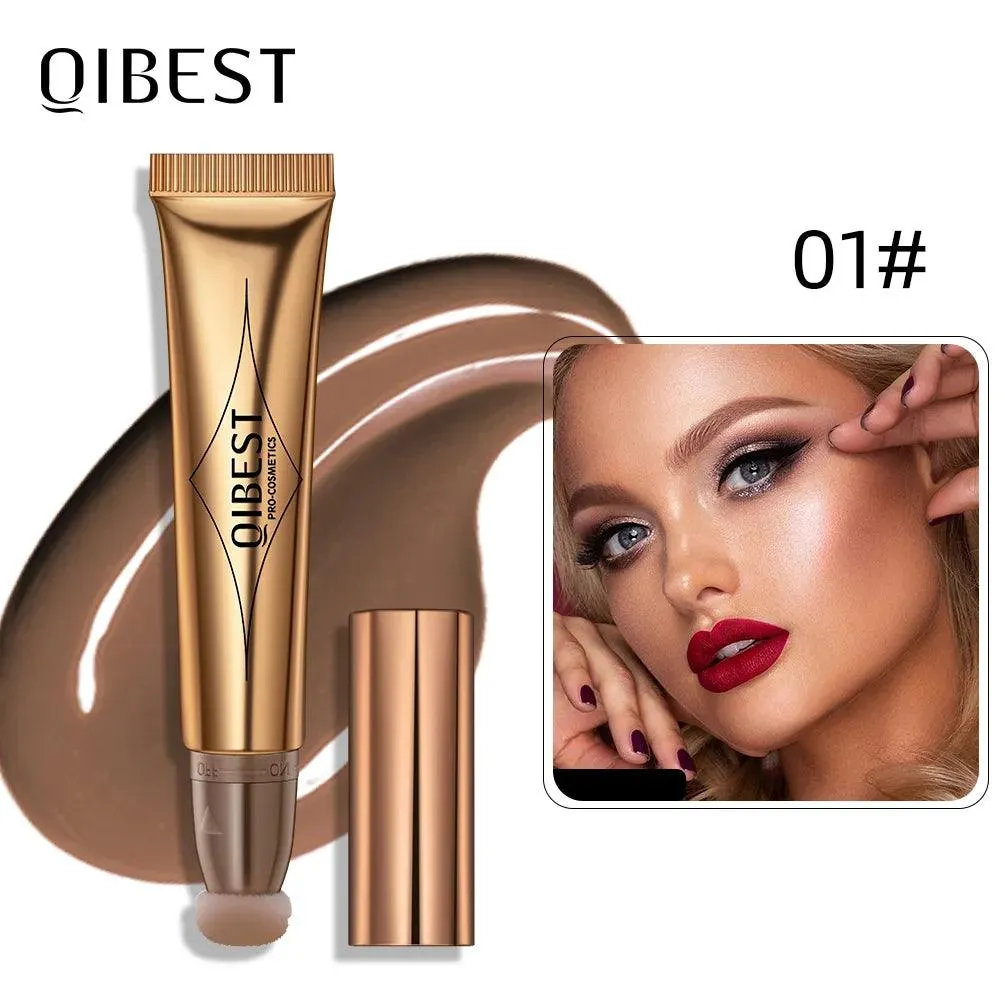 Liquid Contour With Cushion Applicator Highlight Shimmer Natural Soft Moisturizing Cream Liquid Blush For Cheek Cosmetics