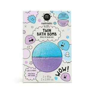 Nailmatic Kids Twin Bath Bomb - Blue/Purple