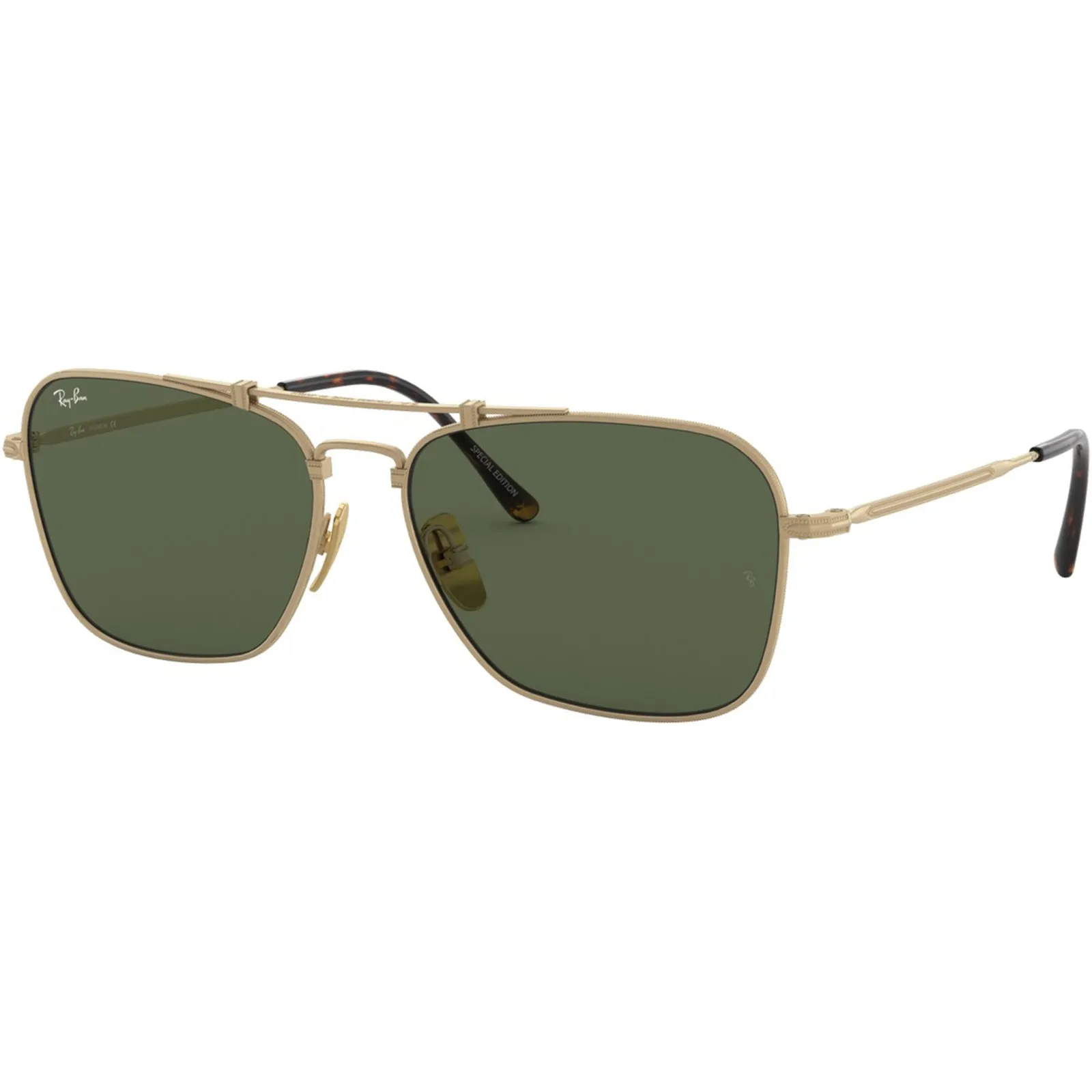 Ray-Ban Caravan Titanium Adult Aviator Sunglasses (Brand New)