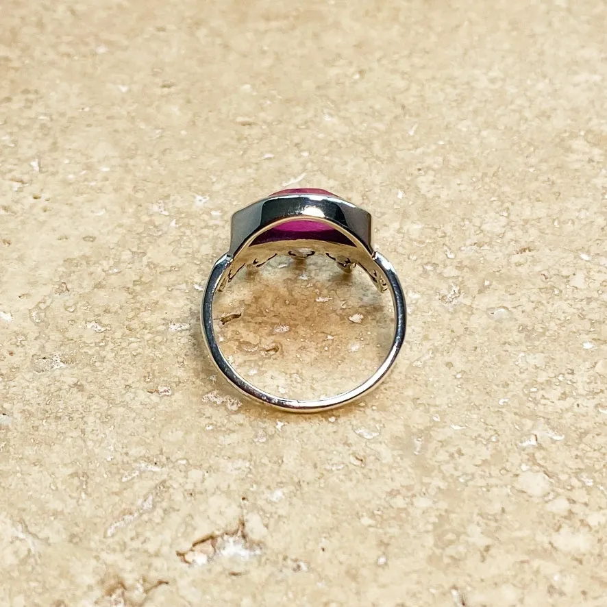 Ruby Pink Quartz Ring - Chloe