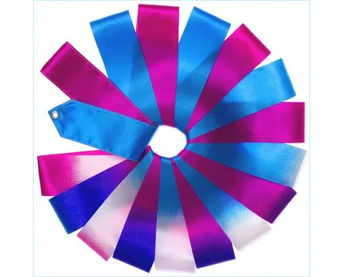 Set Classic Line Multi colored Ribbon 3 Meter Pink,blue & white   Stick