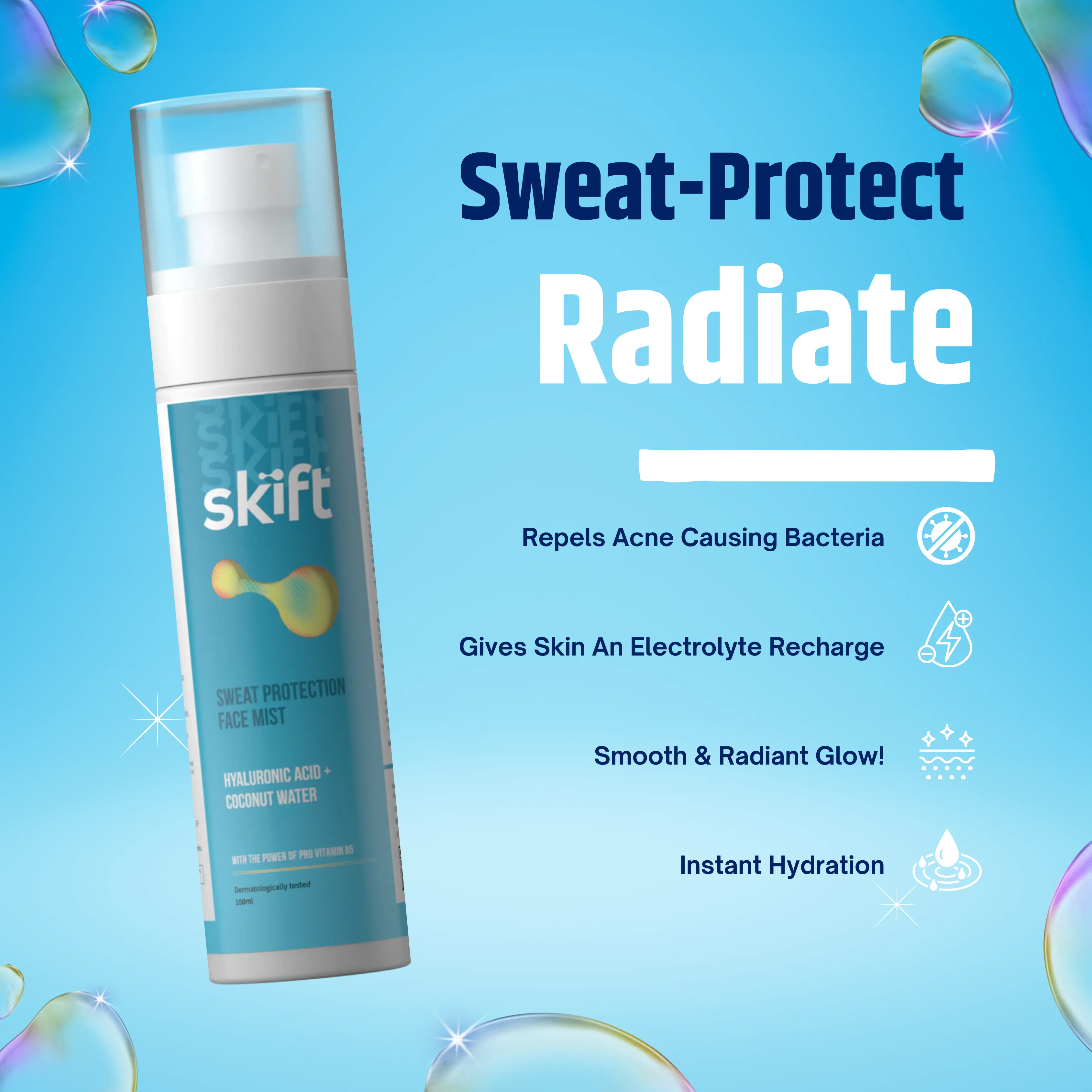 SKIFT Sweat Protection Face Mist (100 ml)