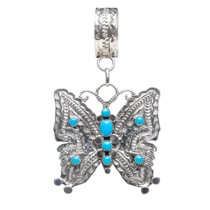 Sleeping Beauty Turquoise Butterfly Pendant | June Defaito