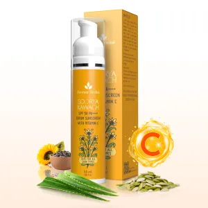 Soorya Kawach SPF 50 PA     Vitamin C Serum Sunscreen