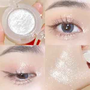 Toleet Christmas Thanksgiving gifts Winter Makeup Ideas Potato Texture Glitter Eyeshadow Palette Pearlescent Diamond Monochrome Highlighter Powder Brighten Shiny Eyes Makeup Cosmetics